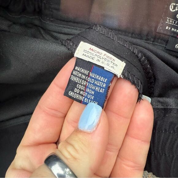 Vintage 90s Callaway Ladies Black High Rise Pleated Golf Shorts By Nordstrom 6 - Picture 12 of 12